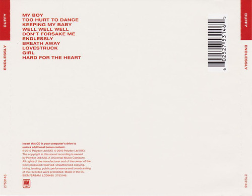 Cd Endlessly (duffy) Estándar