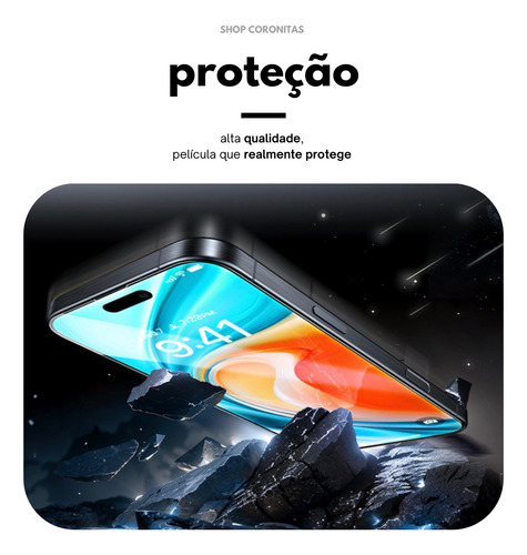 Capa Capinha Tpu Magnética + Película 5d P/ iPhone 16