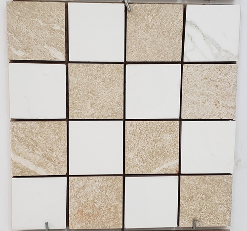 Mosaico Enmallado Cerámico Studio Prima 30x30 Glaciar Beige