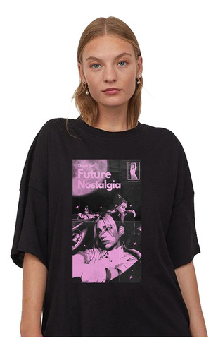 Remera Unisex Dua Lipa Poster Future Nostalgia Personalizada