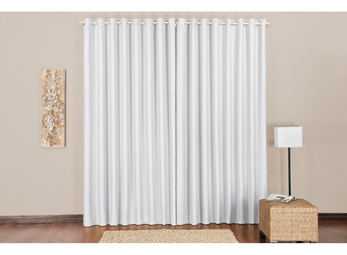 Cortina Longa Para Sala Tv 5.00x2.70 Quarto 100% Veda Luz