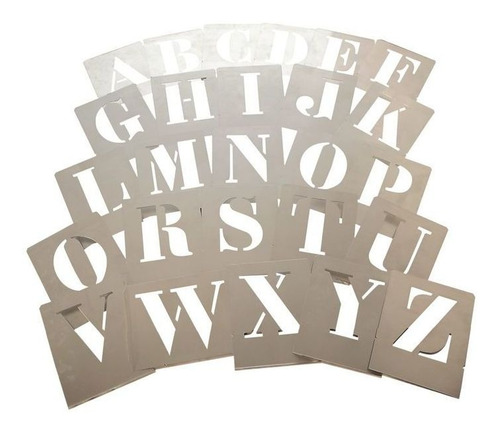 Imagen 5 de 10 de Plantillas Letras Y Numeros Calados
