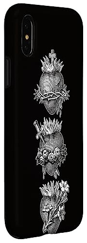 Funda For iPhone X/xs Sacrojo Hearts Of Jesus The Virgin Ma