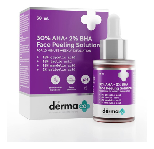 30% Aha + 2% Bha Solución Peeling Para Cara 1.0 Fl Oz