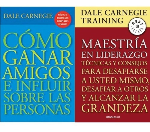 Lote 2 Libros Dale Carnegie - Como Ganar Amigos Y Maestria