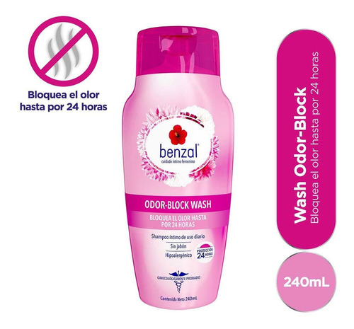 Shampoo Íntimo Benzal Wash Odor Block 240ml