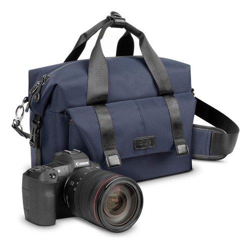 Bolso Grande Azul De Camara Mirrorless Dslr Canon Sony Ni...