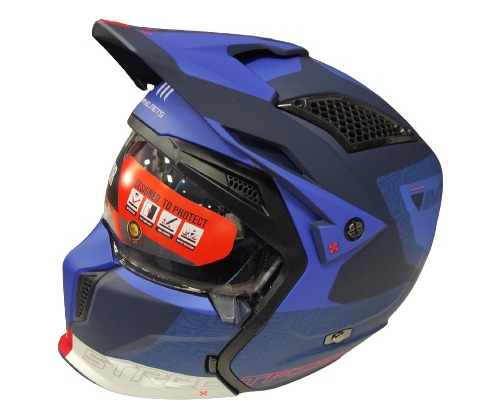 Casco Modular Mt Helmets Streetfighter Azul(t.xl)- Motor Dos