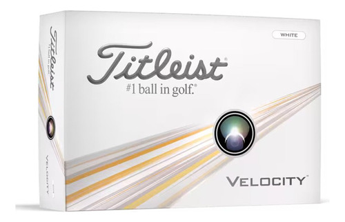 Pelota De Golf Titleist Velocity 2024 - White / Docena Color Blanco