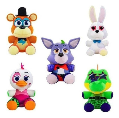 Juego De Muñecos De Peluche De 5 Piezas Fnaf Security Breach