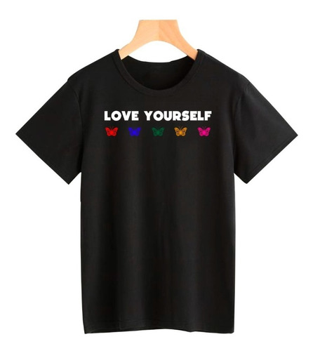 Remera Love Yourself Algodon Unisex Adulto/niño