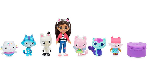 Gabby's Dollhouse Set De 7 Figuras Incluye A Gabby Lic. Ofic