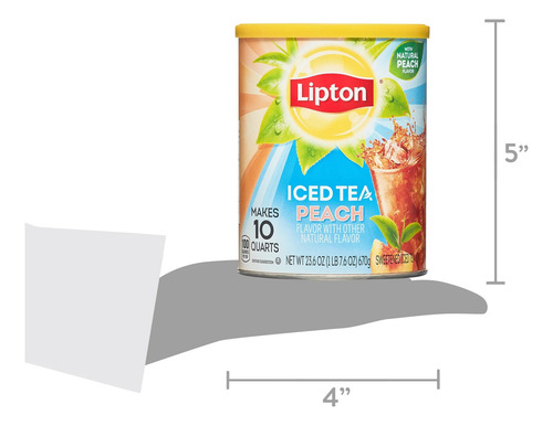Lipton Durazno Polvo Saborizante 670g Imp
