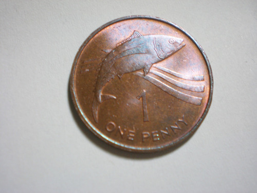 Moneda Santa Helena & Ascensión 1 Penny 1984 Excelente