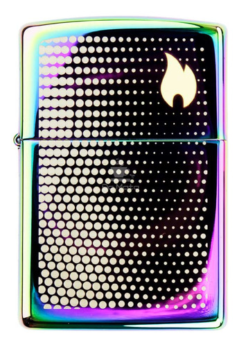 Isqueiro Zippo Dots And Flame Design 46569