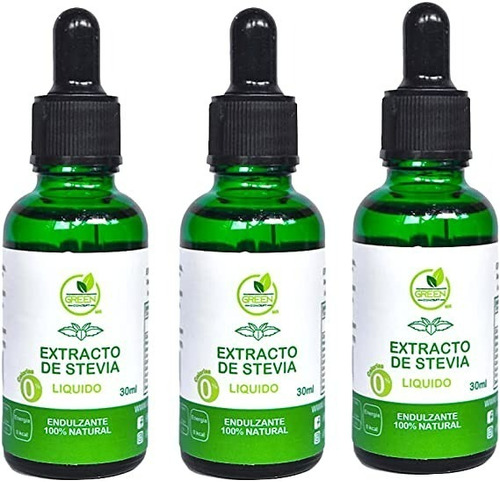 Green Concept Stevia Líquida 100% Natural . Paquete De 3