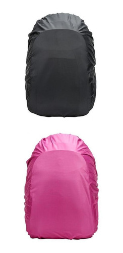 2 Uds Mochila Plegable Cubierta De Lluvia Impermeable