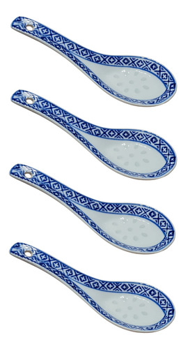 Combo 4 Cucharas Ceramica Oriental