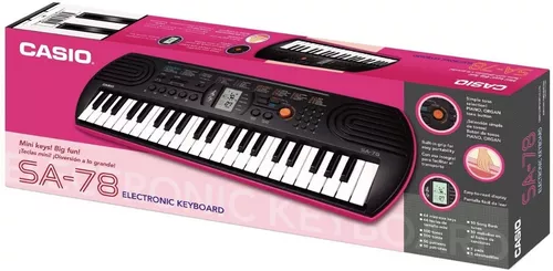 Teclado Infantil Casio SA-78 44 Teclas Preto Pink em Promoção na Americanas