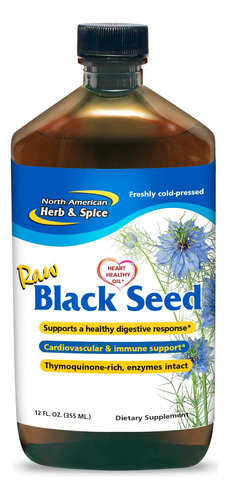 North American Herb & Spice Aceite De Semilla Negra, 12 Onza