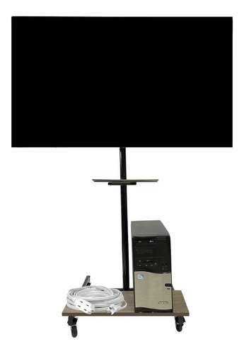 Soporte Pedestal Tv Webcam 32 A 65  Movil-con Ruedas