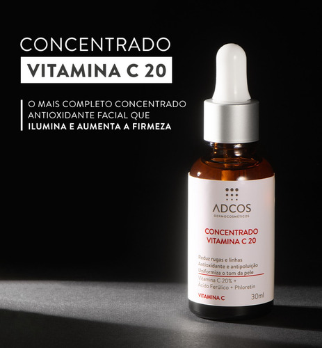 Adcos Derma Complex Vitamina C 20 Sérum 15ml 15g Vegan