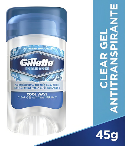 Gel Antitranspirante Gillette Cool Wave Clear Hombre 45g