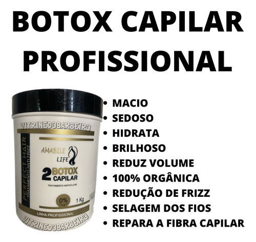 Botox Orgânico + Progressiva Kit Antifrizz Profissional Top!