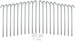 Ram-pro Tent Garden Stakes Heavy Duty, Galvanized Steel Pegs