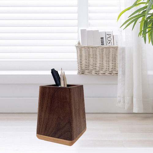 Soporte Para Lápiz De Escritorio De Madera Para El Soporte