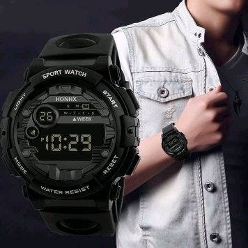 Honhx Luxo Masculino Digital Led Assista Data Esporte Mascul