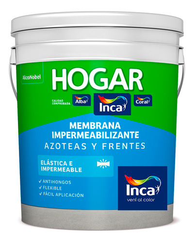 Membrana Liquida Inca Hogar Azoteas Y Frentes 4 Kg