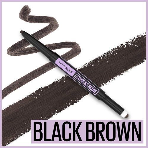 Lápis E Pó Para Sobrancelhas Maybelline Express Brow Black B