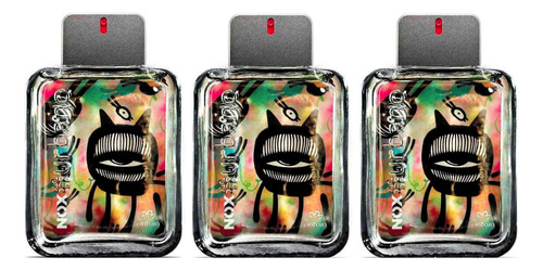 Kit X3 Perfumes #urbano Nox Masculinos Natura