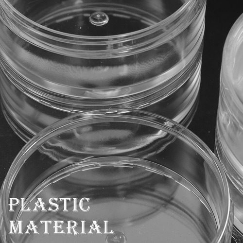 Plástico Redondo Transparente Empilhável De 5 Camadas De Cil