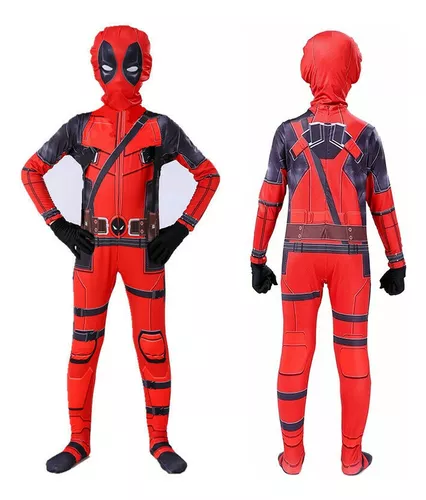 Niños Niños Deadpool Disfraz Fiesta Mono Cosplay Disfraz Halloween ZefeiWu  8390615061070