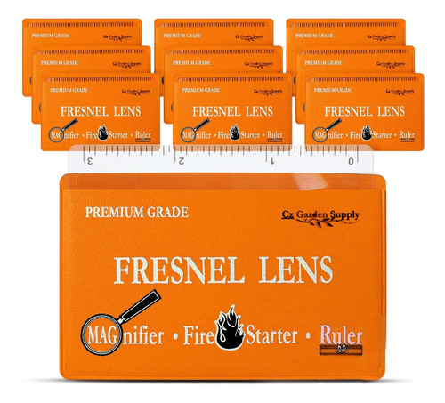 Lentes De Fresnel Cz Garden, Con Medidas, Incremento De 4x,.