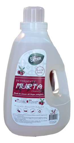 Detergente Ecológico / Orgánico / Murta  Patagónica / 3 Lts