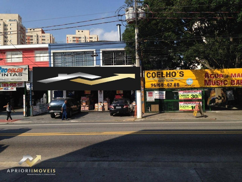 Salão Para Alugar, 400 M² Por R$ 12.000/mês - Vila Pires - Santo André/sp - Sl0171