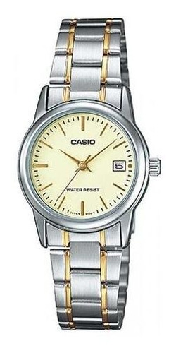 Reloj Casio Ltp-v002sg-9a Mujer Malla Acero Inoxidable Wr