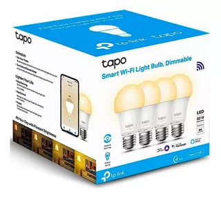Foco Inteligente Tp Link Tapo L510e (4-pack) Calido Dimmable Color De La Luz Blanca