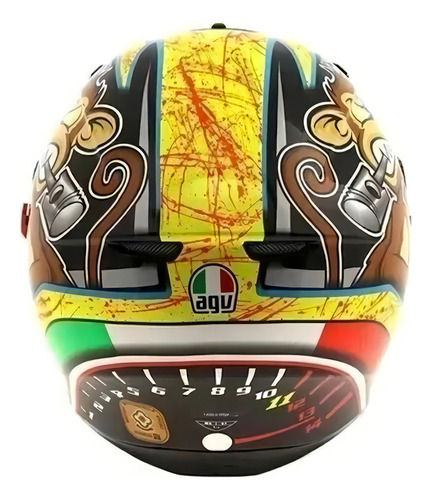 Casco Integral Agv K3 Sv Bulega - Diseño Bulega Color Amarillo Tamaño Del Casco L