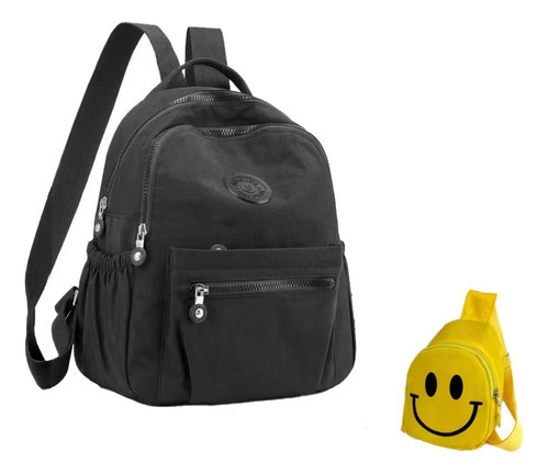 Mochila Mujer Antirrobo Impermeable + Regalo Bolso Pecho Niño