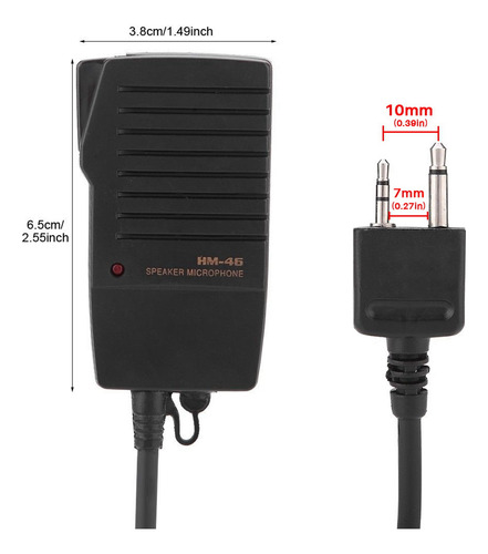 Micrófono Con Altavoz Portátil 4x Para Ic-v8 V85 V82 Ic-t2h