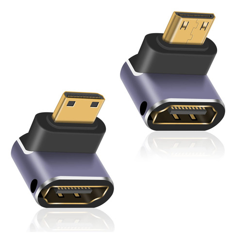 Poyiccot Adaptador Mini Hdmi A Hdmi 8k, Angulo Arriba Y Abaj