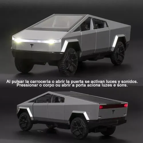zh] Carro De Brinquedo Tesla Cybertruck Metal Light Sy