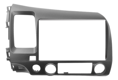 Frente Estéreo De Plástico 9 Pulgadas, Honda Civic 06-11 Color Negro