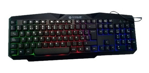 Teclado Gamer Retro-iluminado Ripcolor - Color Negro