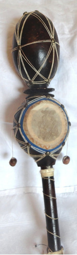 Instrumento Percusion Den Den Maraca Tribal Bongo Bombo B45