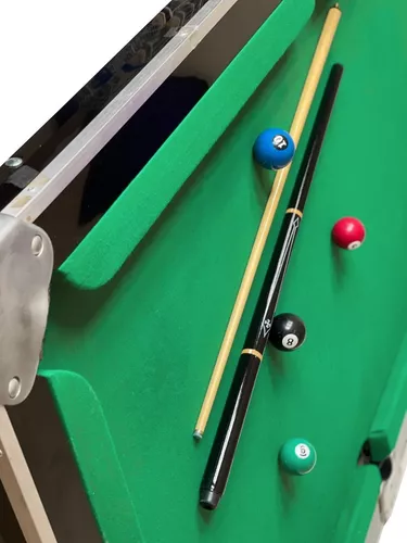 Taco Sinuca Bilhar Snooker Profissional Virola Metal+ Brinde